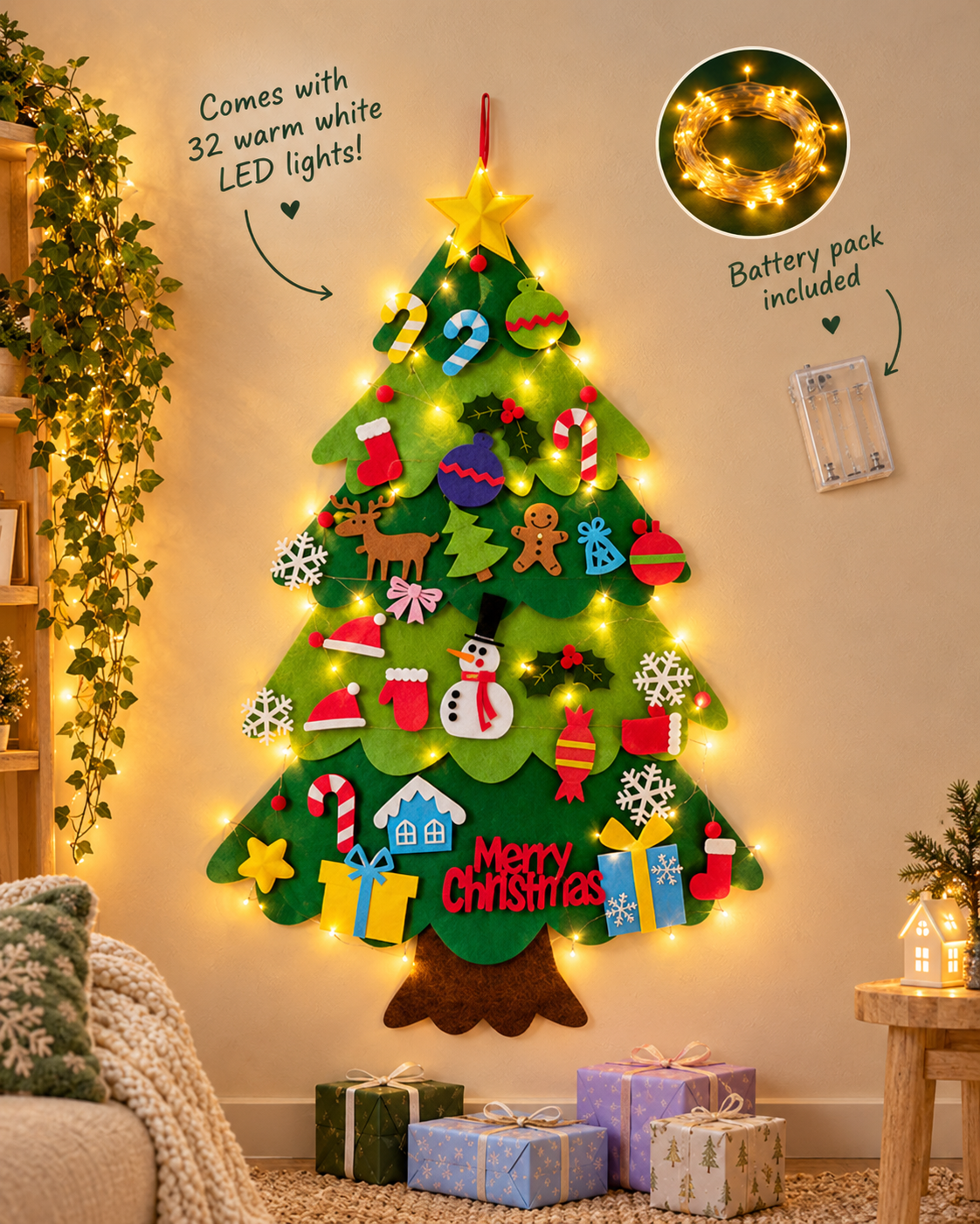 Little Ones’ Felt Christmas Tree